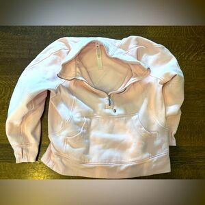 Lulu Pink Half-Zip Sweatshirt